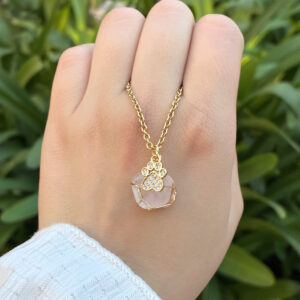 Cuarzo Cristal con huellita